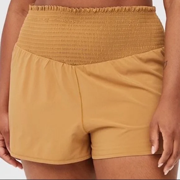 Aerie - Real Me Smocked Running Shorts - Picture 3 of 6